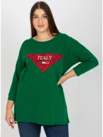 Blúzka VI BZ 2911.82P tmavo zelená