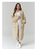 Zapínanie svetra model 226872 Makadamia