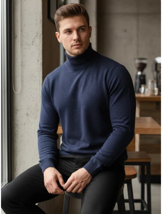 FashionStreet pánske tmavomodré vafle WX2360 FashionStreet pánske tmavomodré vafle WX2360