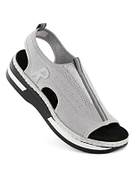 Pohodlné sandále Rieker W RKR686 metalic Pohodlné sandále Rieker W RKR686 metalic