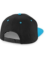 Beechfield B 610C 5-panelová snapbacková čiapka s kontrastným lemom 53.610C čierna/surfovo modrá Beechfield B 610C 5-panelová snapbacková čiapka s kontrastným lemom 53.610C čierna/surfovo modrá