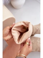 Semišové čižmy na nízkom podpätku s návlekmi na kolená Light Beige Zazoo 3444/O Semišové čižmy na nízkom podpätku s návlekmi na kolená Light Beige Zazoo 3444/O