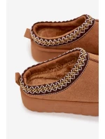 Dětské juniorská sněhule s výšivkou na platformě Camel Jolisse