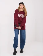 Mikina WT BL A1062.29 bordová Mikina WT BL A1062.29 bordová