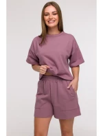 B295 Šortky s vreckami s aplikáciami - vres