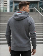 Pánska sivá mikina FashionStreet BX5942 Pánska sivá mikina FashionStreet BX5942