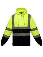 Mikina s kapucňou Yoko HVK 07 Hi-Vis 79.VK07, žltá/námornícka modrá Mikina s kapucňou Yoko HVK 07 Hi-Vis 79.VK07, žltá/námornícka modrá