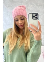 Fleecová čiapka Iwona K221 pink Fleecová čiapka Iwona K221 pink