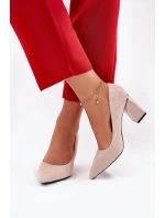 Eleganckie Czółenka Na Słupku W Różowe Vinceza 62223 Beżowe Eleganckie Czółenka Na Słupku W Różowe Vinceza 62223 Beżowe