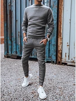 Pánska antracitová tepláková súprava FashionStreet AX0522 Pánska antracitová tepláková súprava FashionStreet AX0522