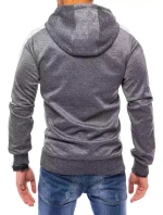 Pánska tmavosivá mikina FashionStreet BX5122