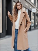 Dámsky prechodný hnedý oversize kabát FashionStreet NY0767z