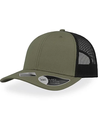 Atlantis Headwear Recy Three 6-panelová sieťovaná čiapka „Recy Three“ 33.6090 olivová/čierna Atlantis Headwear Recy Three 6-panelová sieťovaná čiapka „Recy Three“ 33.6090 olivová/čierna