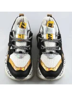 Čierne dámske sneakersy s panterím vzorom (BX1827-SP)