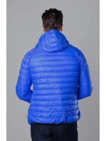 Svetlomodrá prešívaná pánska bunda s kapucňou (HM112-40) Svetlomodrá prešívaná pánska bunda s kapucňou (HM112-40)