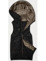 Čierna dámska vesta so sťahovacím lemom S'West (B8341-1)