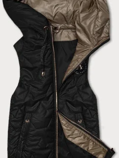 Dámska rebrovaná vesta S'West Black (B8341-1)