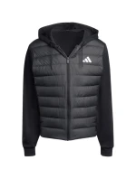 Pánska páperová bunda adidas Essentials Climawarm Hybrid Hooded Jacket black KA5251 pánska