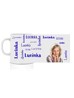 Personalizovaný klasický biely hrnček s objemom 300 ml s textom a fotografiou Personalizovaný klasický biely hrnček s objemom 300 ml s textom a fotografiou