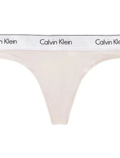 Dámske metalické tangá Modern Cotton QF6136E-VJS - Calvin Klein
