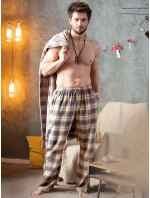 Pánske pyžamové nohavice Key MHT 402 B24 M-2XL