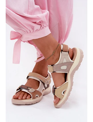 Kožené dámské sandály ve sportovním stylu Camel Averine