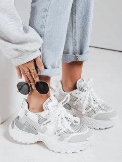Dámske tenisky na vysokej platforme BEASTAR white FashionStreet ZY0830