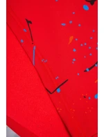 Izolovaná sada s farebnou potlačou červená