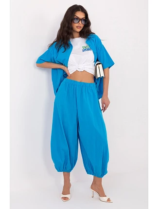 Šnúrové nohavice model 226231 Taliansko Moda