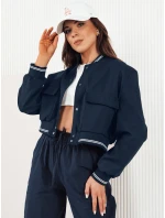 Dámska tmavomodrá bomber bunda CHOMP FashionStreet TY4296 Dámska tmavomodrá bomber bunda CHOMP FashionStreet TY4296