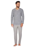 Regina 450 dlhé froté pyžamo 2XL-3XL pánske