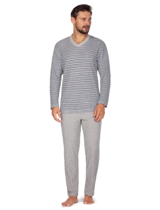 Regina 450 dlhé froté pyžamo 2XL-3XL pánske
