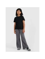 Dievčenské jednofarebné tričko 4F 4FJRMM00TTSHF3231-20S