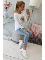 Blúzka s potlačou Summer Girl biela