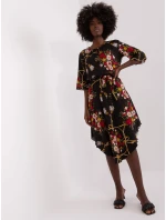 LK SK 507510 šaty.31P čierna a červená