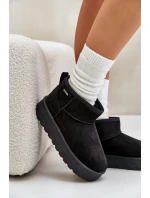 Nízke tenisky na platforme Big Star Black