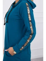 Mikina so zipsom na chrbte Marine