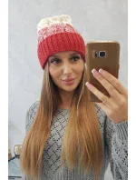 Dámska čiapka Samara K346 malpberry+ecru
