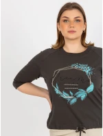 Dámska blúzka RV BZ 8458.01P tmavá khaki - FPrice Dámska blúzka RV BZ 8458.01P tmavá khaki - FPrice