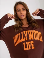 Mikina VI BL 3102.01P hnedo-oranžová