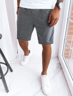 Pánske tmavosivé teplákové šortky FashionStreet SX2276