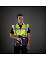 Yoko HVW 801 Hi-Vis multifunkčná vesta 79.W801 tmavomodrá