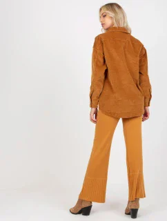 Košeľa D60002M11008C2 svetlo hnedá