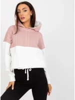 Mikina RV BL 8171.30 biele a ružové