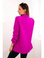 Bunda s chlopňou elegantná fialová