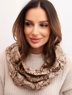 Dámska mäkká zimná vlna na hrudi KN25 camel