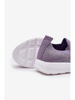Dziecięce Wsuwane Buty Sportowe Fioletowe Grinala