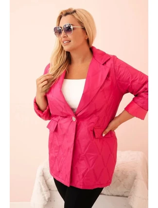 Dámska bunda nadmernej veľkosti 5663 Quilted - Kesi