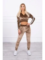 Súprava velúru Queen cappuccino