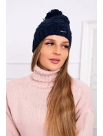 Fleecová čiapka Waleria K307 navy blue